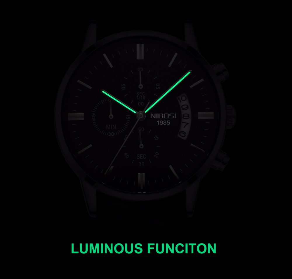 NIBOSI Stainless Steel Black Q - огляд і ціна Luxury Watch Magazine