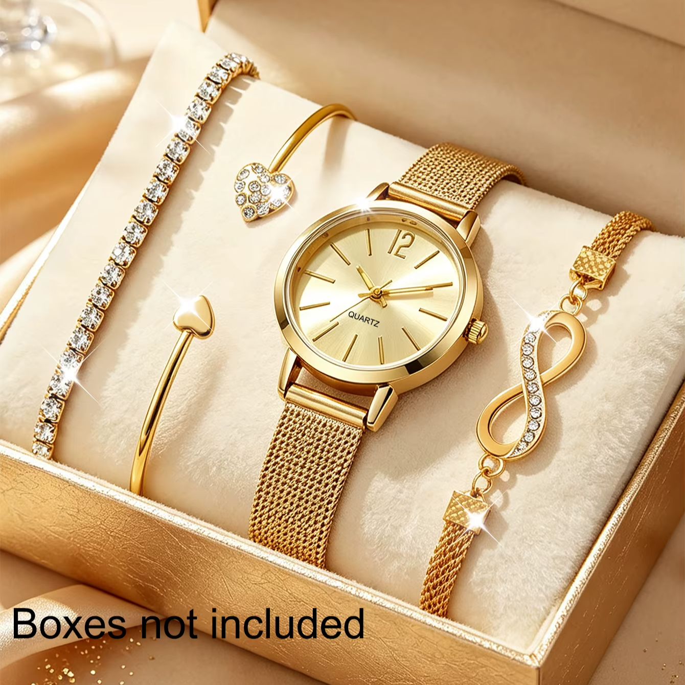 4-Piece Set of Light Luxury Mi - огляд і ціна Luxury Watch Gift For Her