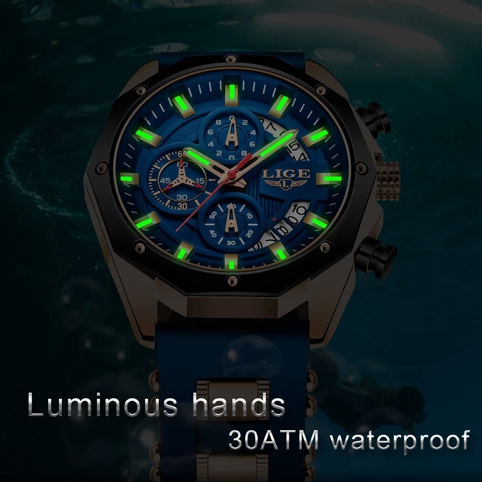 LIGE Fashion Men Watches Top B - огляд і ціна Luxury Watch Magazine