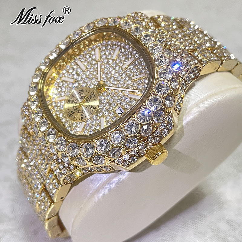 Hip Hop Brand MISSFOX Fashion  - огляд і ціна Luxury Watch Iceberg