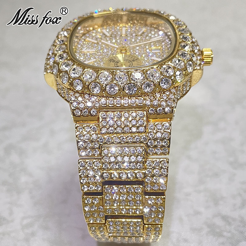 Hip Hop Brand MISSFOX Fashion  - огляд і ціна Luxury Watch Iceberg