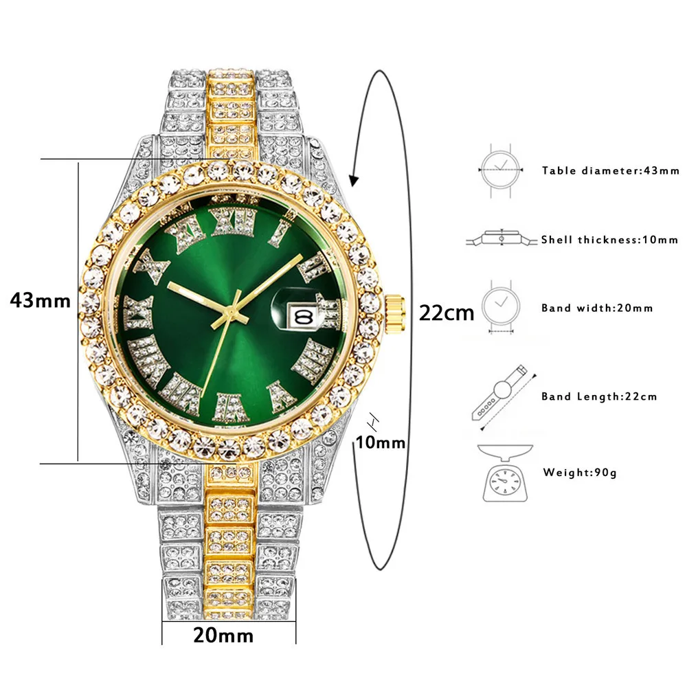 New Hip Hop Iced Out Men Watch - огляд і ціна Luxury Watch Iceberg