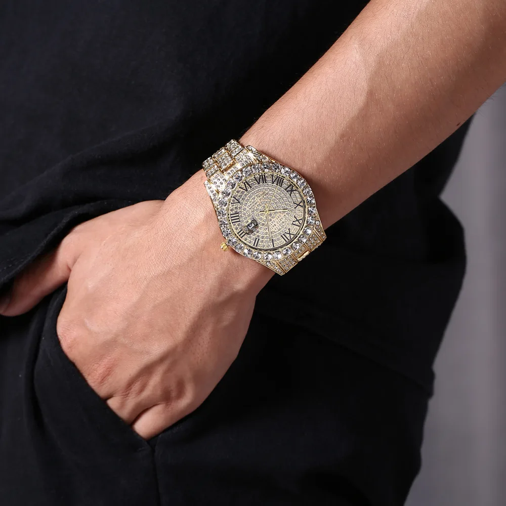 New Hip Hop Iced Out Men Watch - огляд і ціна Luxury Watch Iceberg