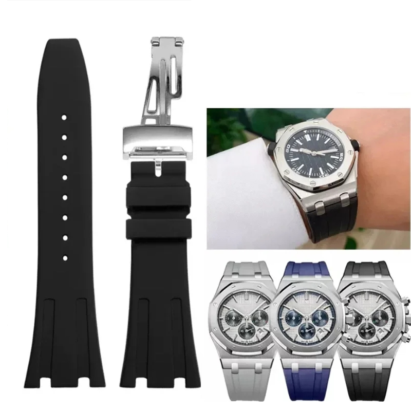 Silicone Rubber Watch Strap fo - огляд і ціна Audemars Piguet Watch Royal Oak