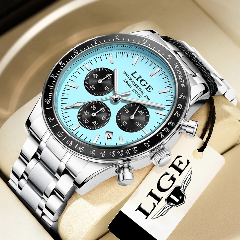 LIGE Top Brand Luxury New Men  - огляд і ціна Luxury Watch Magazine