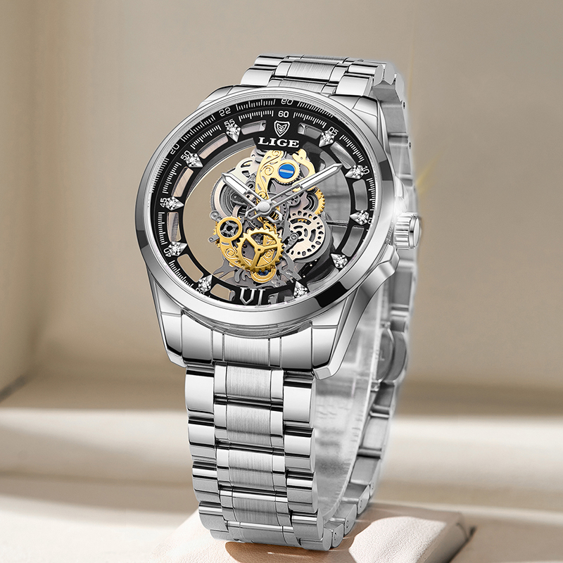 LIGE Fashion Top Luxury Men's  - огляд і ціна Luxury Watch Top 10