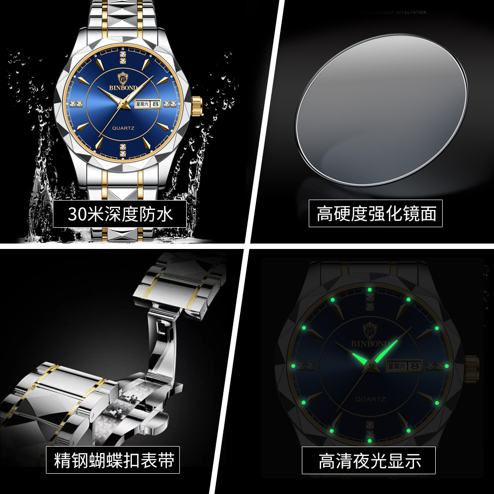 BINBONG Business Watch Men War - огляд і ціна Luxury Watch Top 10